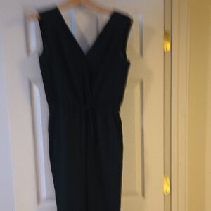 LOFT SP  Black Sleeveless Jumpsuit